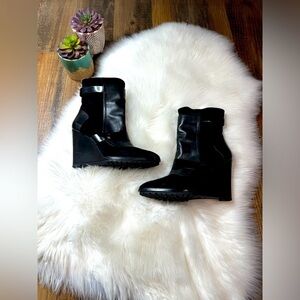 Derek Lam 10 Crosby
Karli Suede Wedge Bootie, Black